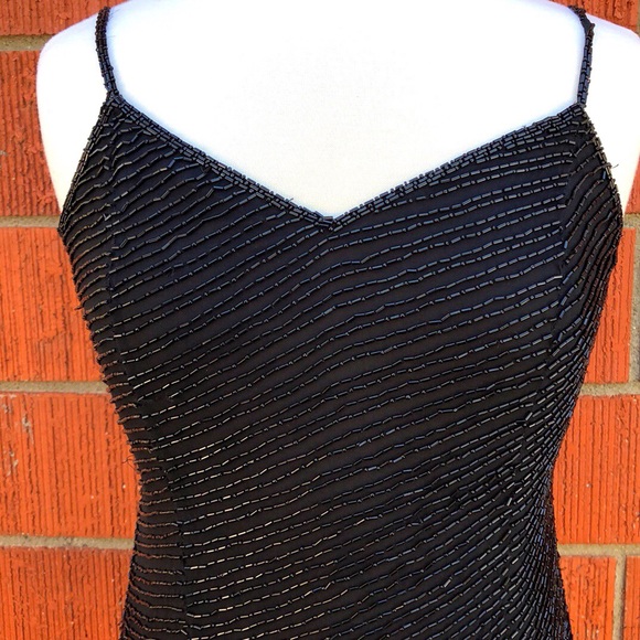 Stenay Size 4 Vintage Beaded Asymmetric Dress. - Picture 6 of 8